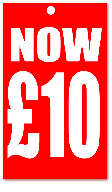 Now £10 tickets 5" x 3" per 100 | sale tickets - Sale Posters & Signs
