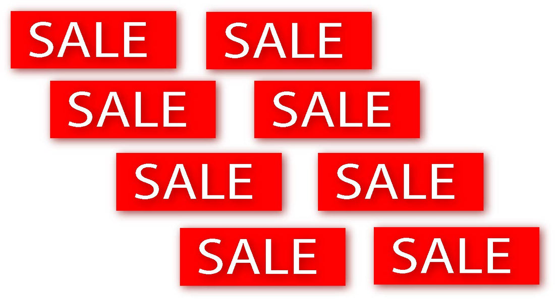 Sale small Horizontal Red and Black poster x 8 | Red and Black Sale;sale posters red Impact - Sale Posters & Signs