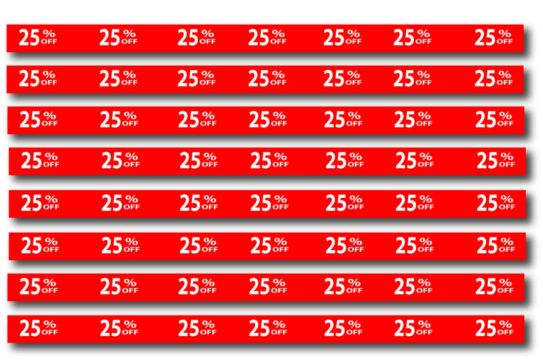 25%off sale Shelf strips inc 10 size 35mm x 1000mm | Shelf Strips;25%off - Sale Posters & Signs