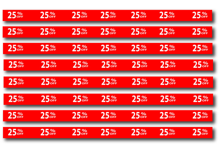 25%off sale Shelf strips inc 10 size 35mm x 1000mm | Shelf Strips;25%off - Sale Posters & Signs