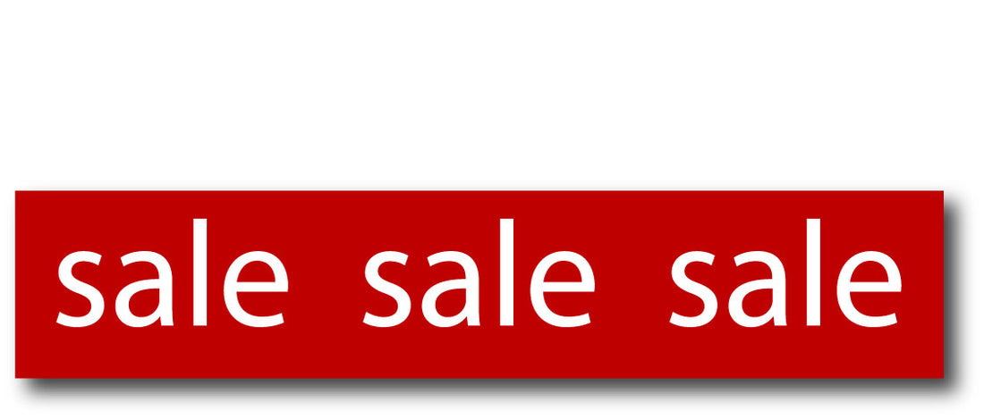 Classic SaleSale Sale posters size 920mm x 250mm | sale posters red Impact;Classic Sale Red Range - Sale Posters & Signs