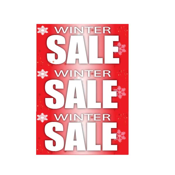 Winter sale sale sale posters pack for shops (8) - Sale Posters & Signs