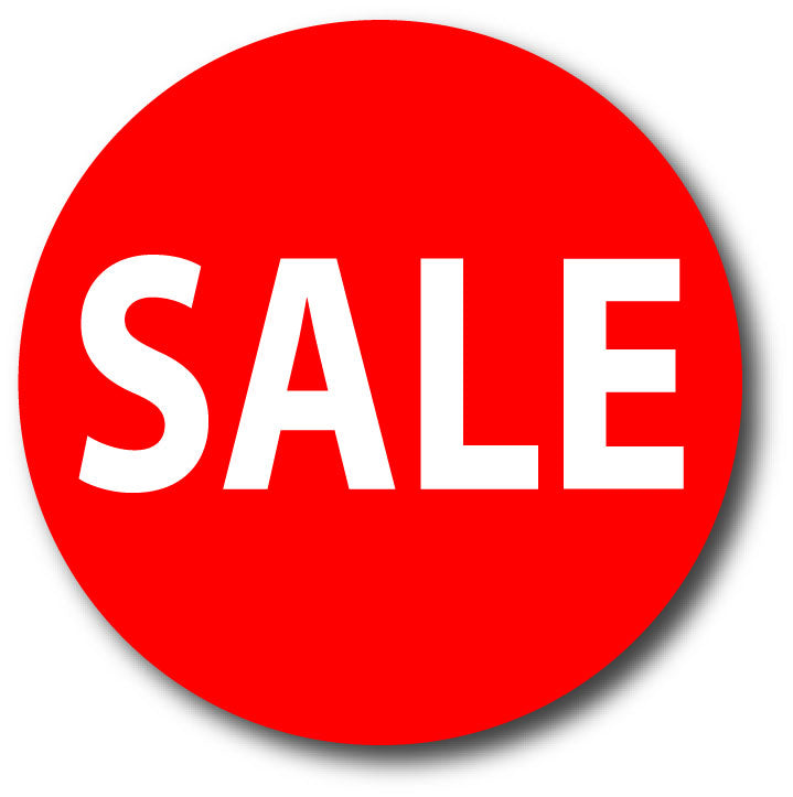 Sale Red Stckers 1000 per roll | sale posters red Impact;Sale Stickers - Sale Posters & Signs