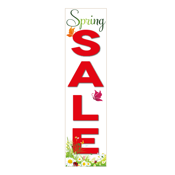 Spring Sale vertical Posters 190mm x 840mm - Sale Posters & Signs