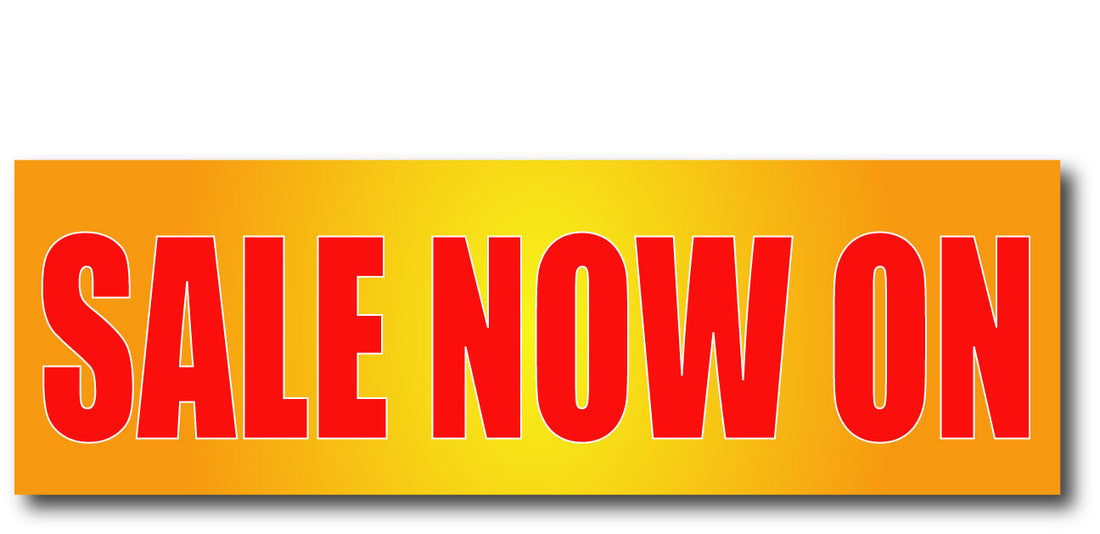 Sale now on (summer)Posters 1000mm x 250mm | Summer Sale posters - Sale Posters & Signs