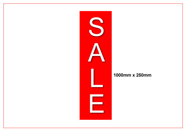 Sale Vertical Red and Black poster | Red and Black Sale;sale posters red Impact - Sale Posters & Signs