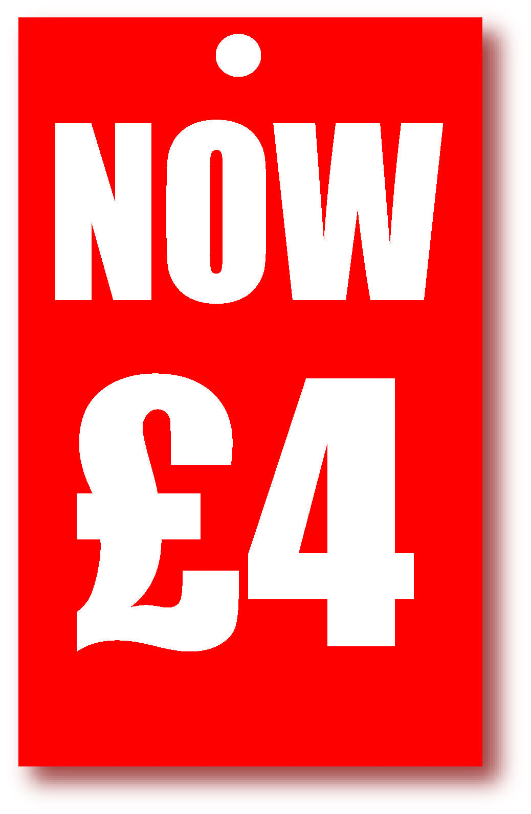 Now £4 tickets 5" x 3" per 100 | sale tickets - Sale Posters & Signs