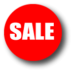 Sale Round signs 480mm d/s | sale posters red Impact;hanging cards - Sale Posters & Signs