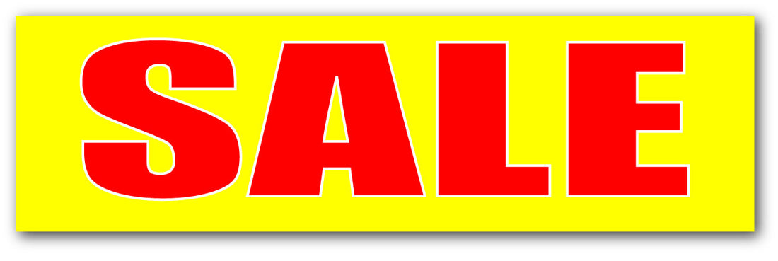 Red and Yellow Horizontal Sale Posters 1000 x 250 | yellow and red posters - Sale Posters & Signs