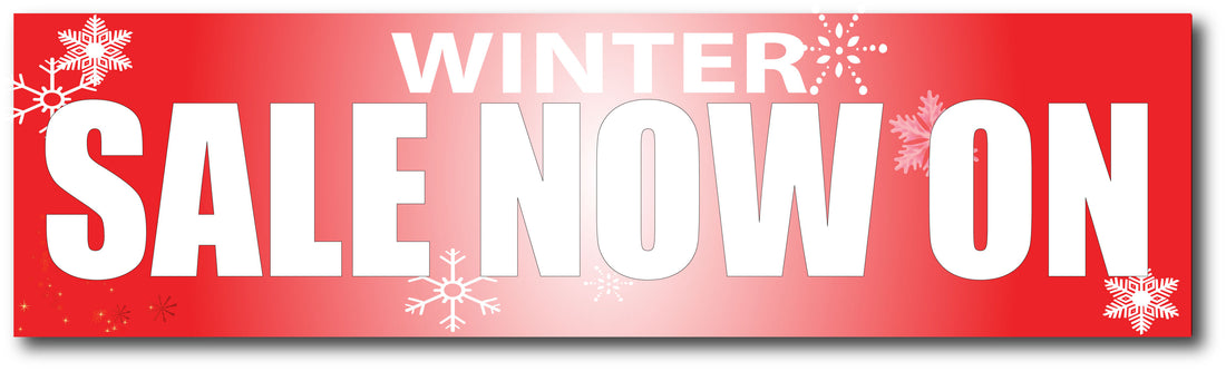 winter sale now on 1000mm x 250mm - Sale Posters & Signs