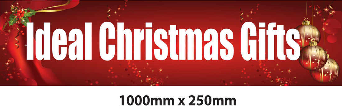 Ideal christmas Gifts poster 1000mm x 250mm | christmas sale - Sale Posters & Signs