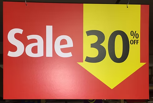 Sale 30%off hanging cards size 750mmx470mm
