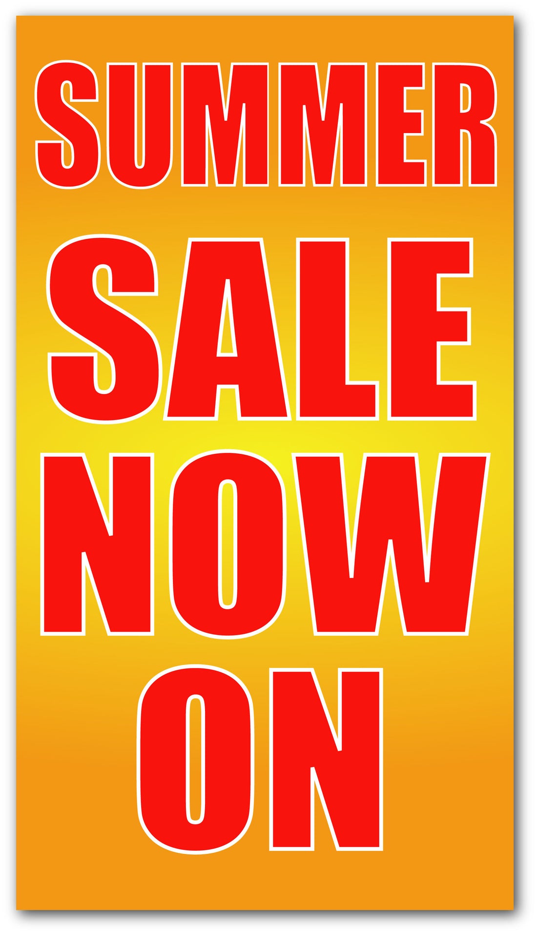 LargeVertical Summer Sale Posters 1000mm x 500mm - Sale Posters & Signs