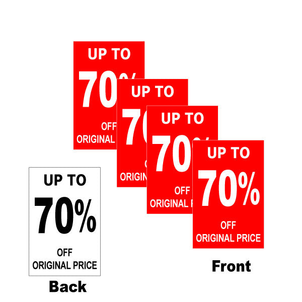 Upto 70%off A4 d/sided pvc posters (4) - Sale Posters & Signs