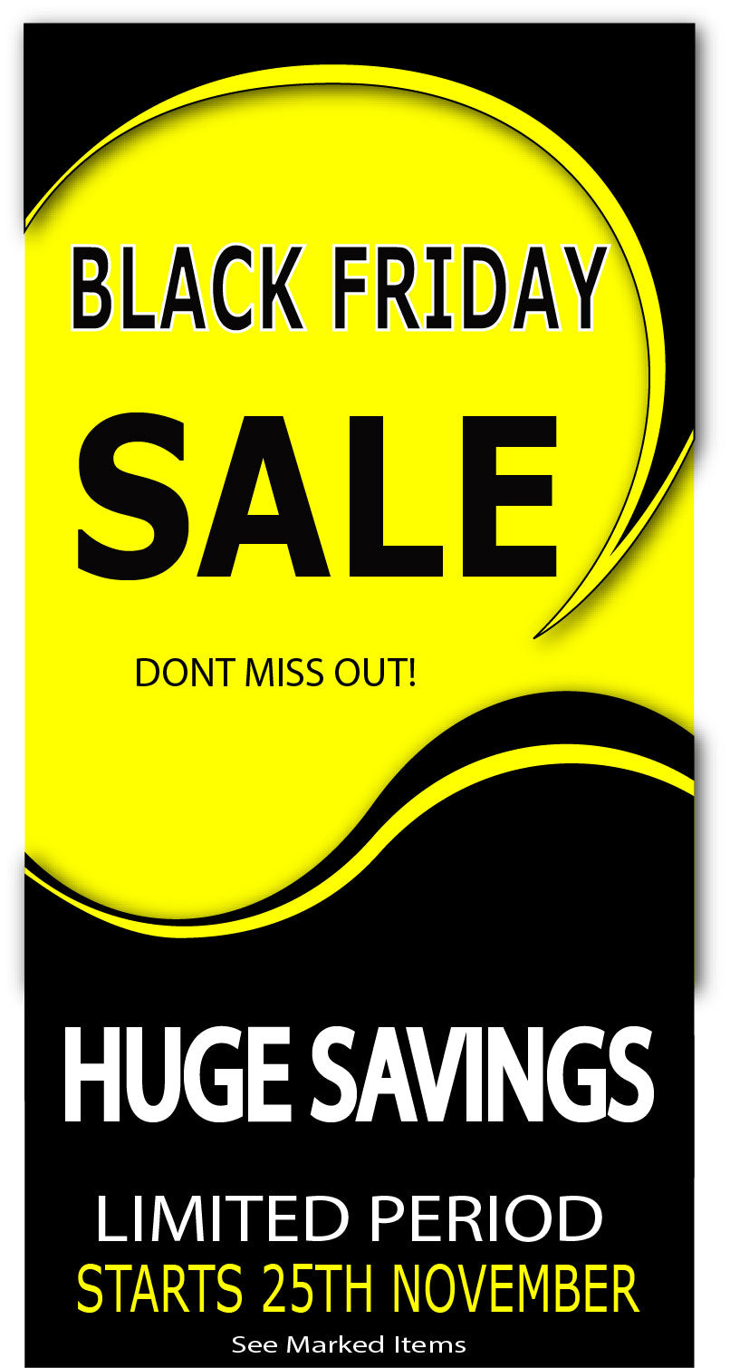 Black Friday Sale Large x 6 1000mmx 500mm - Sale Posters & Signs