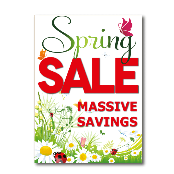 Spring Sale A1 Posters (6) Pack - Sale Posters & Signs