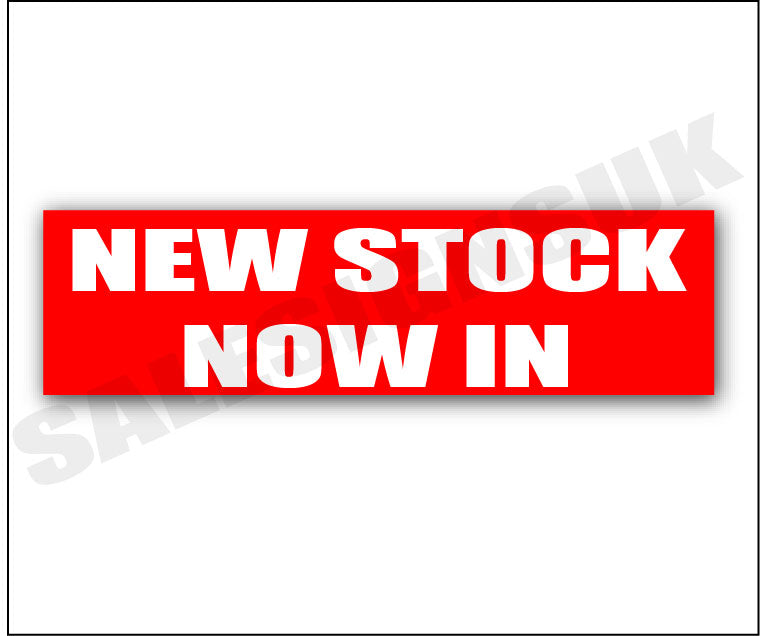 New Stock Now In posters 1000mm x 250mm | sale signage red;Other Posters - Sale Posters & Signs