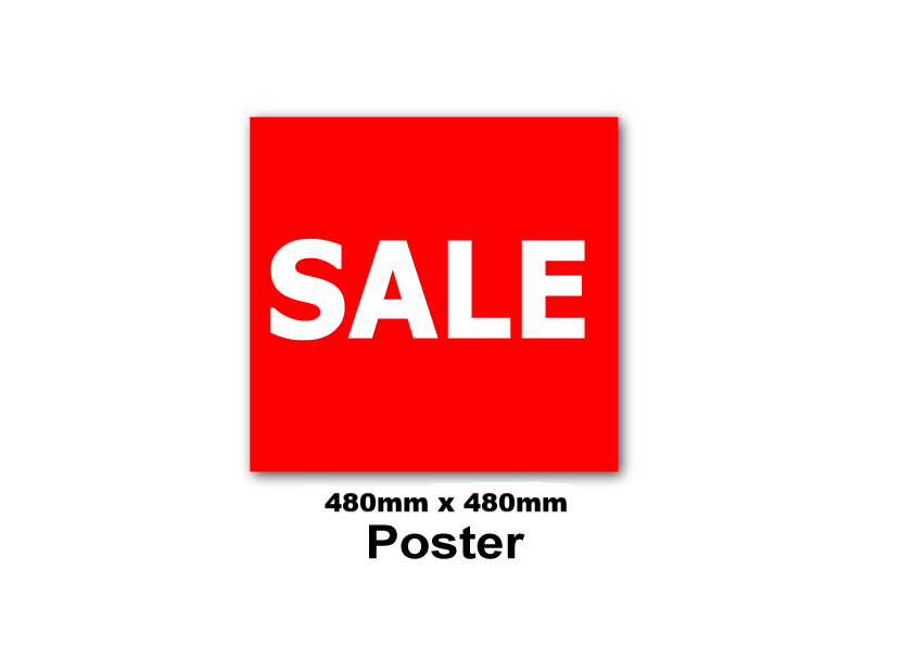 Sale Poster New style Size 480mm x 480mm(4) | Sale posters New - Sale Posters & Signs