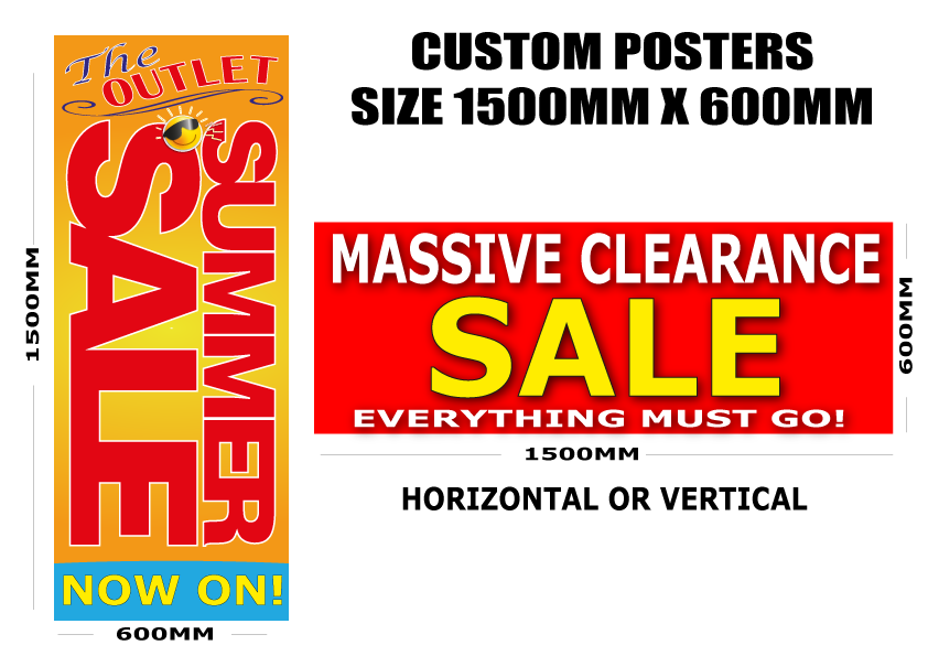 Bespoke 1500mm x 600mm Poster print | Other Posters;Bespoke posters - Sale Posters & Signs