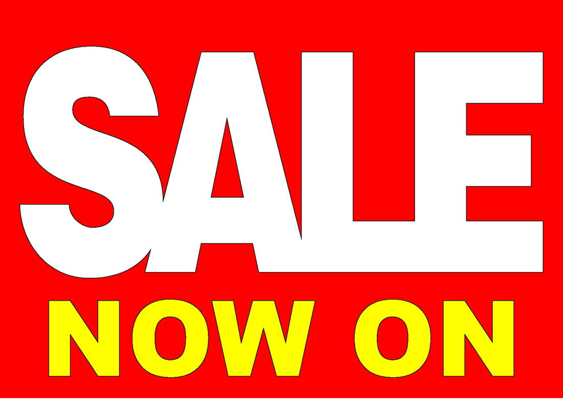 SALE HORIZONTAL POSTER A1/A2/A3/A4 CARD | Bespoke posters;Sale posters New;sale posters red Impact;Red and Black Sale - Sale Posters & Signs