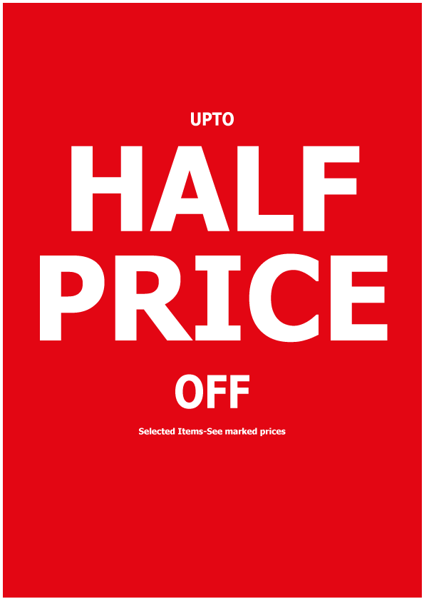 Bespoke upto Half price off poster size A1 | Half price;Bespoke posters - Sale Posters & Signs