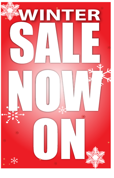 winter sale now on 760mm x 500mm - Sale Posters & Signs