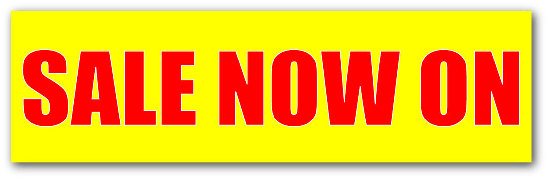 Red and Yellow Sale Now on Posters 1000 x 250 | yellow and red posters - Sale Posters & Signs