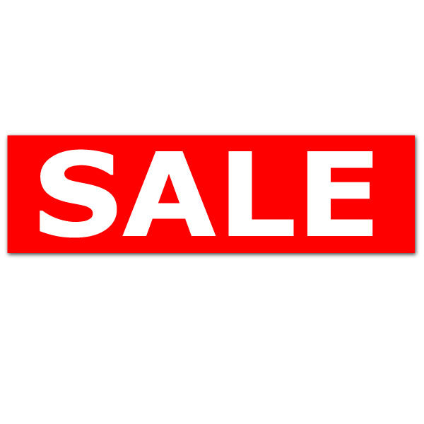 NEWSale Horizontal posters size1000mm x 250mm | sale posters red Impact - Sale Posters & Signs
