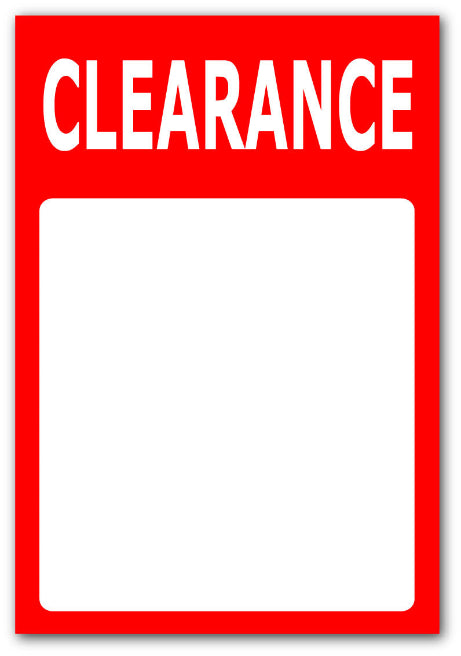 Clearance tickets A5 per 50 | sale tickets;Closing Down - Sale Posters & Signs
