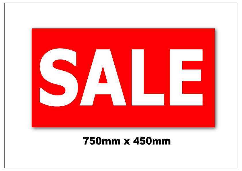 Sale Poster New style Size 750mm x 450mm | Sale posters New - Sale Posters & Signs