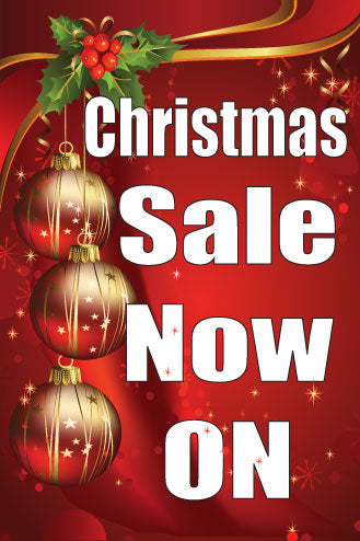 christmas Sale window poster 760mm x 500mm - Sale Posters & Signs