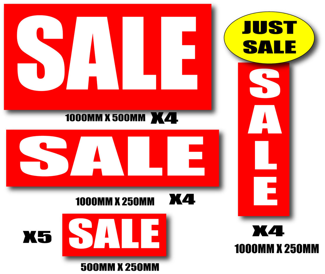 Sale Posters pack includes over 17 | sale value packs - Sale Posters & Signs
