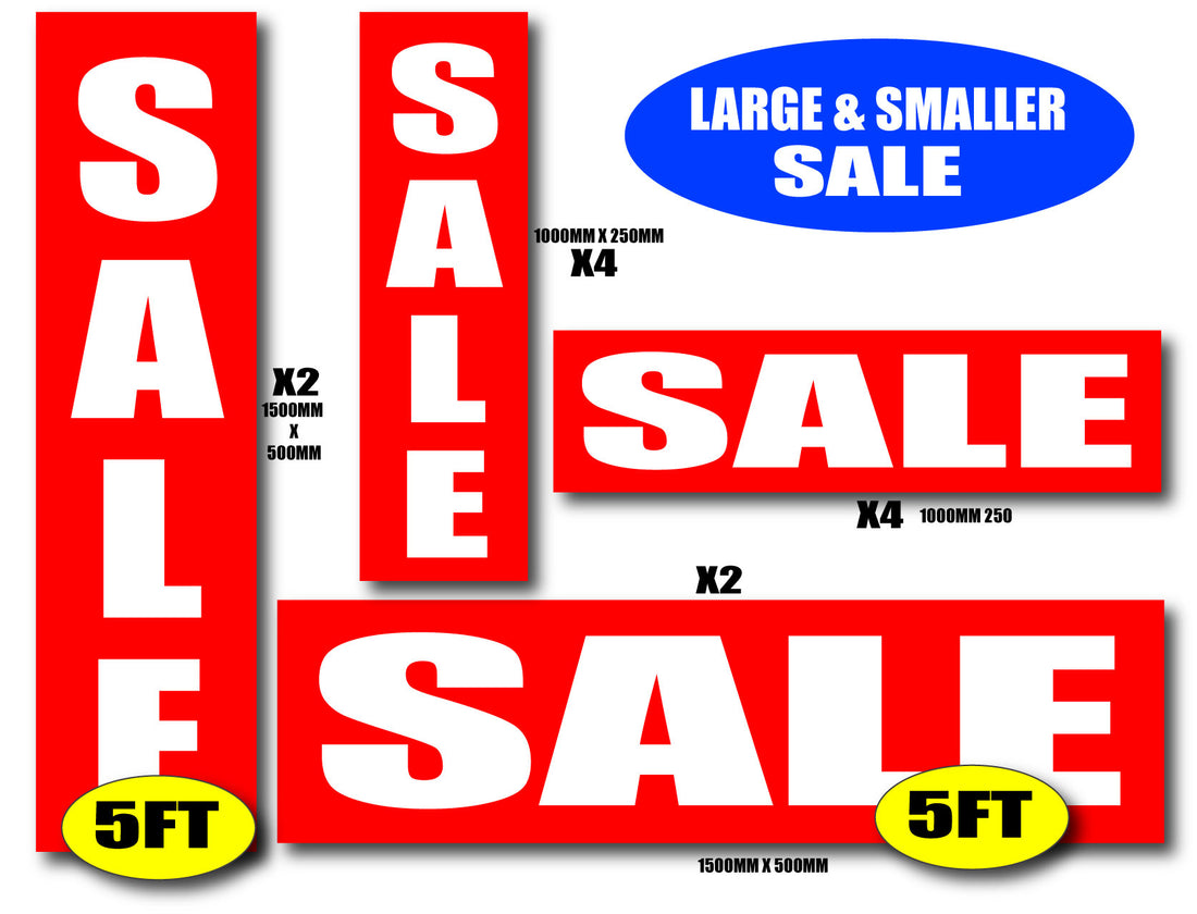 Sale Posters Large and smaller pack inc 12 - Sale Posters & Signs