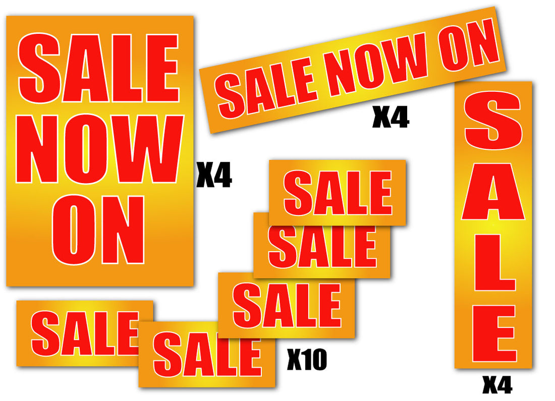 Summer Sale now on Pack inc 22 - Sale Posters & Signs