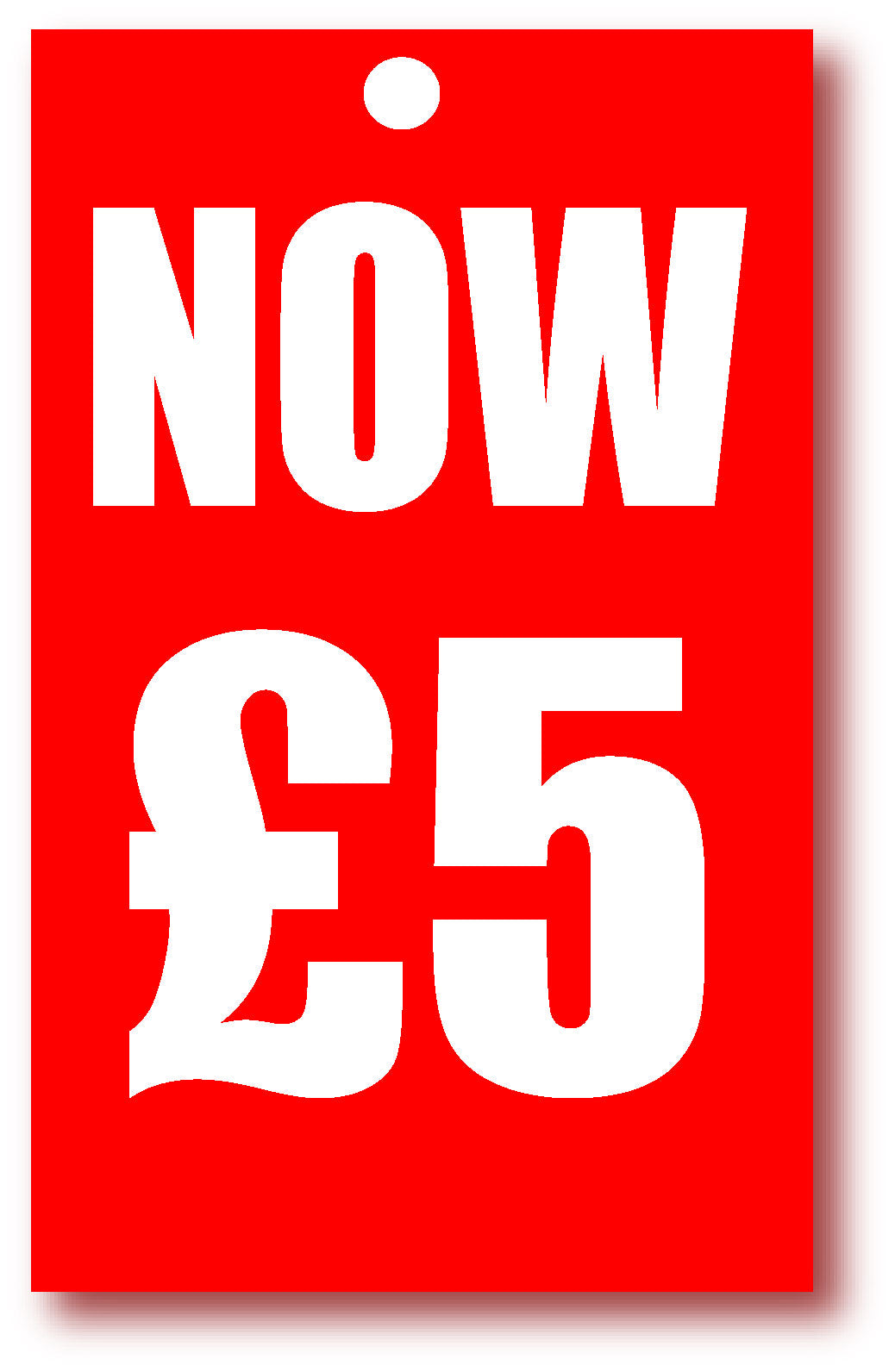 Now £5 tickets 5" x 3" per 100 | sale tickets - Sale Posters & Signs