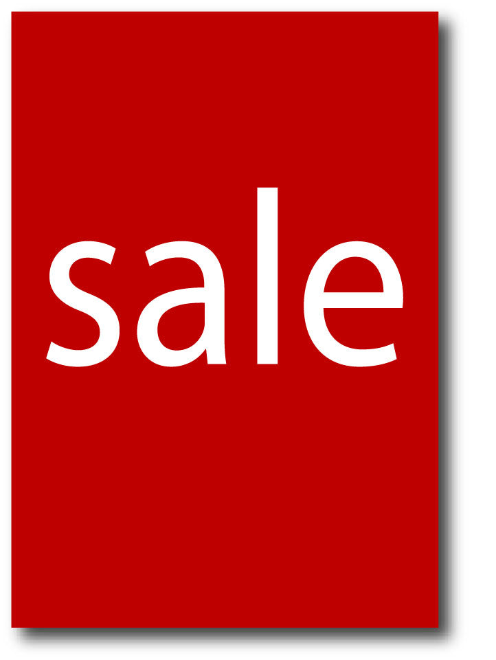 Classic Sale posters size 840mm x 610mm | sale posters red Impact;Classic Sale Red Range - Sale Posters & Signs