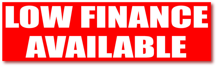 Low Finance Available posters 1000mm x 250mm | sale signage red;Other Posters - Sale Posters & Signs
