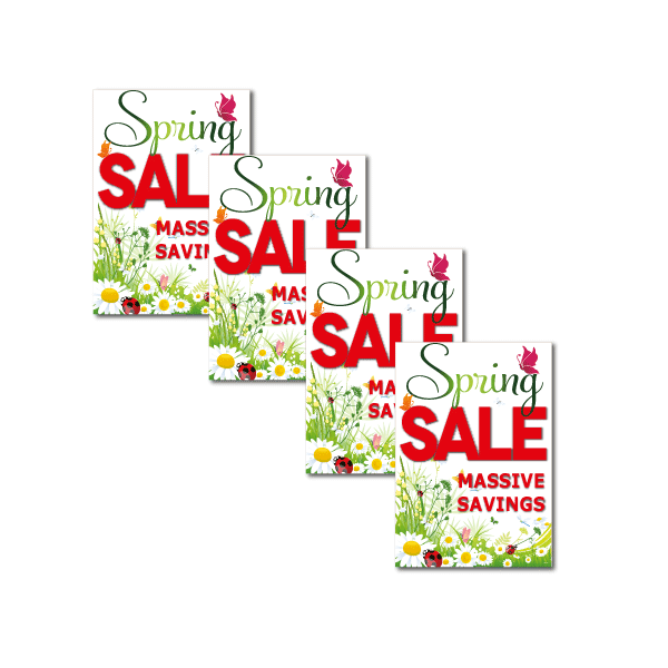 Spring Sale A4 Posters pack of 5 - Sale Posters & Signs