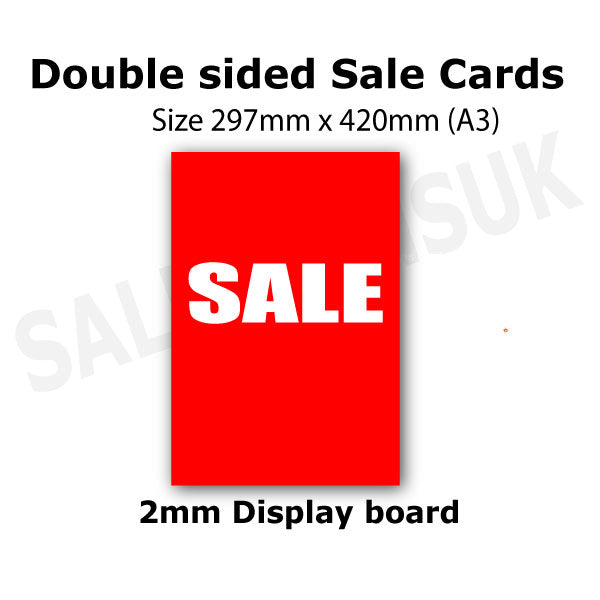 Sale Card impact size A3 | sale posters red Impact;hanging cards - Sale Posters & Signs