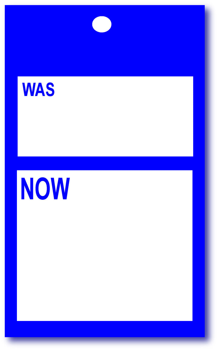 Blue was now 5" x 3" per 100 | sale tickets - Sale Posters & Signs