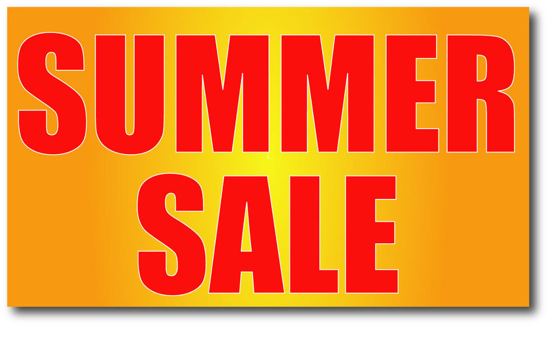 Large H Summer Sale Posters 1000mm x 500mm - Sale Posters & Signs