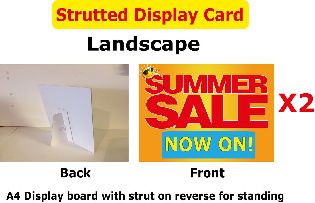 SUMMER SALE STRUTTED A4 LANDSCAPE (2) | Summer Sale posters - Sale Posters & Signs