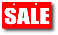 Sale small Hanging Card 500mm x 250mm (4) | hanging cards - Sale Posters & Signs