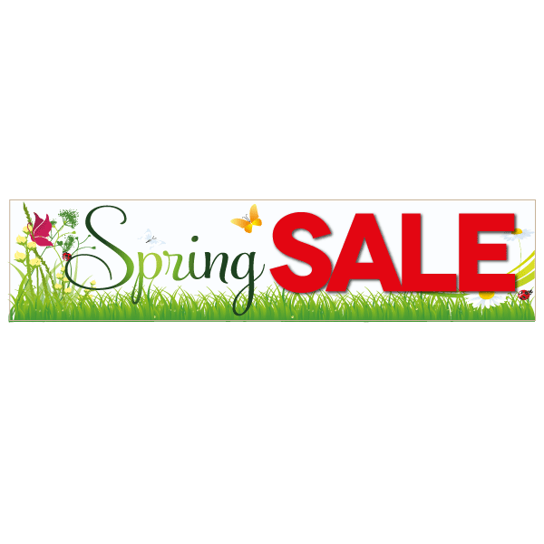 Spring Sale horizontal Posters 190mm x 840mm - Sale Posters & Signs