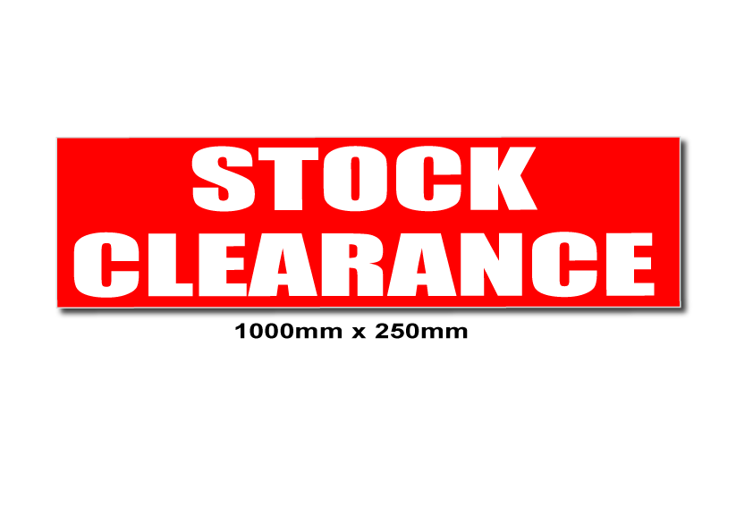 Stock Clearance posters | sale signage red;Closing Down - Sale Posters & Signs