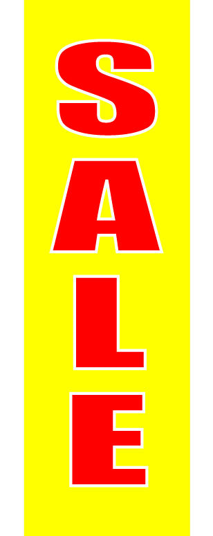 Red and Yellow Vertical Sale Posters 1000 x 250 | yellow and red posters - Sale Posters & Signs
