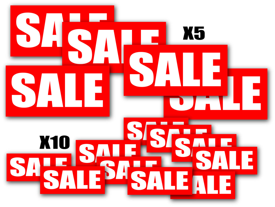 Sale Red pack includes over 15 - Sale Posters & Signs