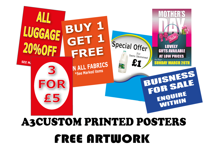 Bespoke A3 Poster print | other Signage;Other Posters;Bespoke posters - Sale Posters & Signs