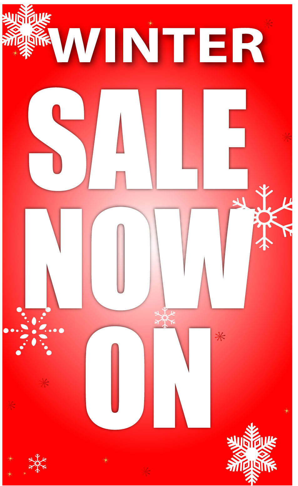Large winter sale 1000mm x 500mm - Sale Posters & Signs