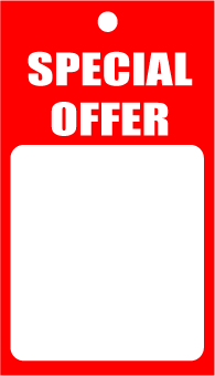 Special Offer tickets 4" x 2" per 100 | sale tickets - Sale Posters & Signs